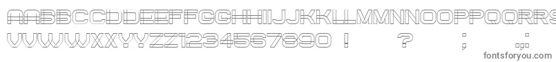 フォントCreated – 白い背景に灰色の文字