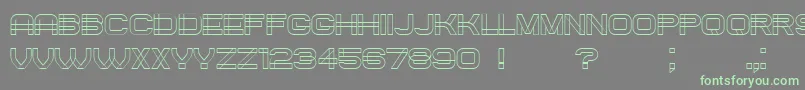 Weitere Informationen zur Created-Schriftart Created-Schriftart – Grüne Schriften auf grauem Hintergrund