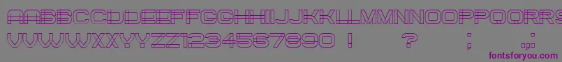フォントCreated – 紫色のフォント、灰色の背景