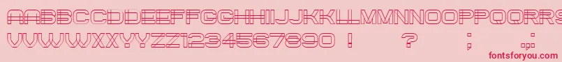 Created-Schriftart – Rote Schriften auf rosa Hintergrund
