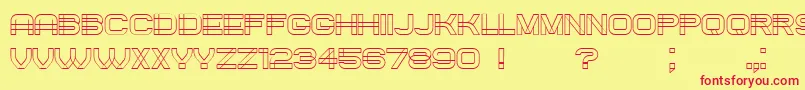 Created Font – Red Fonts on Yellow Background