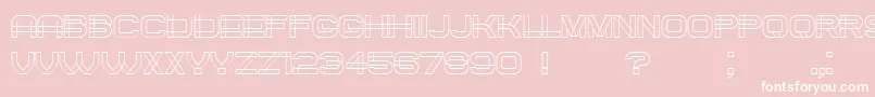 Created Font – White Fonts on Pink Background