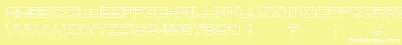 Created Font – White Fonts on Yellow Background