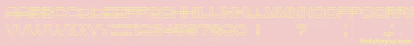 Created Font – Yellow Fonts on Pink Background