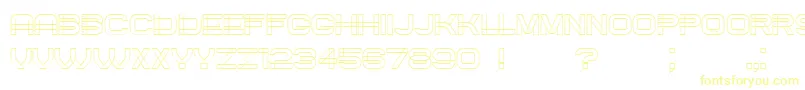 Шрифт Created – жёлтые шрифты