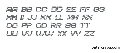 Schriftart CreatedFilled Italic