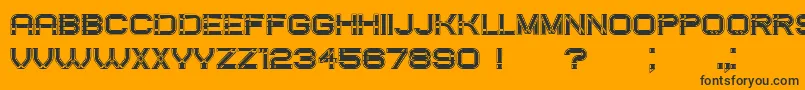 CreatedFilled Font – Black Fonts on Orange Background