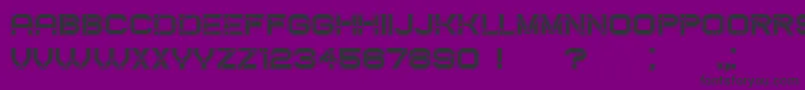 Czcionka CreatedFilled – czarne czcionki na fioletowym tle