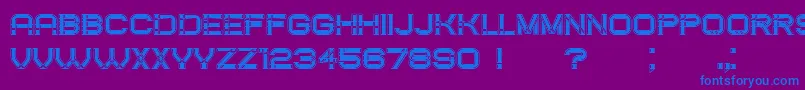 CreatedFilled Font – Blue Fonts on Purple Background