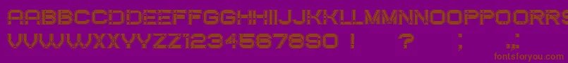 CreatedFilled Font – Brown Fonts on Purple Background