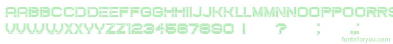 CreatedFilled Font – Green Fonts on White Background