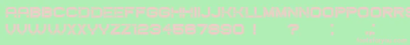 CreatedFilled Font – Pink Fonts on Green Background