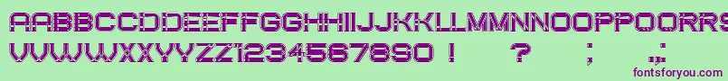 CreatedFilled Font – Purple Fonts on Green Background