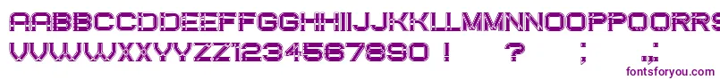 CreatedFilled Font – Purple Fonts on White Background