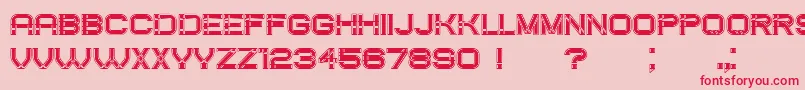 CreatedFilled Font – Red Fonts on Pink Background