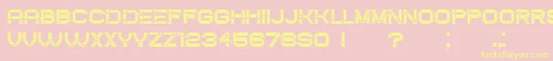 CreatedFilled Font – Yellow Fonts on Pink Background