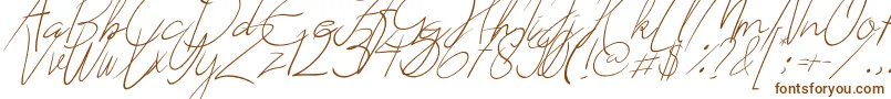 Шрифт Creates – коричневые шрифты на белом фоне