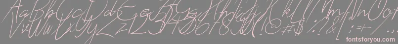 Creates Font – Pink Fonts on Gray Background
