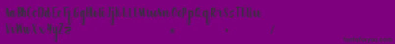 Creative Word Free Version-Schriftart – Schwarze Schriften auf violettem Hintergrund