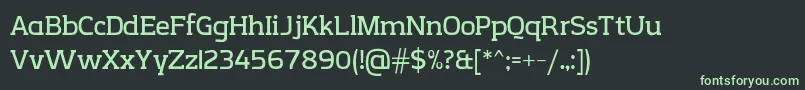 fuente CreativZoo Serif v2 1 – Fuentes Verdes Sobre Fondo Negro