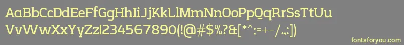 Шрифт CreativZoo Serif v2 1 – жёлтые шрифты на сером фоне