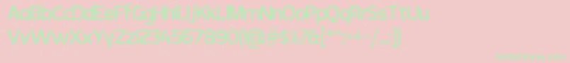 Fonte CreativZoo V 7 – fontes verdes em um fundo rosa