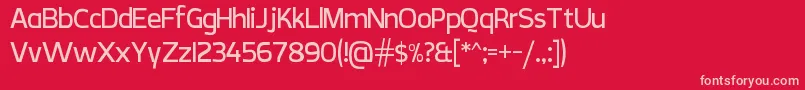 CreativZoo V 7 Font – Pink Fonts on Red Background