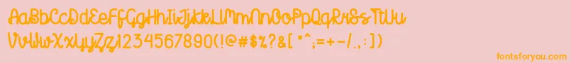 En savoir plus sur la police Creatoon Police Creatoon – polices orange sur fond rose