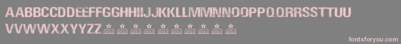 CREATURE PERSONAL USE Font – Pink Fonts on Gray Background