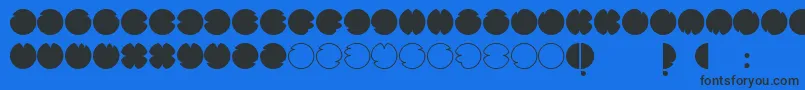 CodesRegular Font – Black Fonts on Blue Background