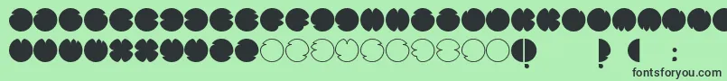 CodesRegular Font – Black Fonts on Green Background