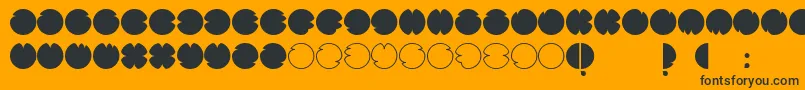 CodesRegular-Schriftart – Schwarze Schriften auf orangefarbenem Hintergrund