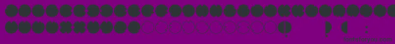 CodesRegular Font – Black Fonts on Purple Background