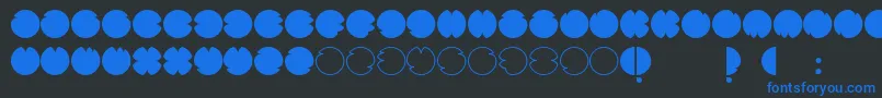 CodesRegular Font – Blue Fonts on Black Background