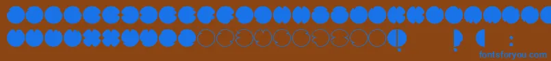 Шрифт CodesRegular – синие шрифты на коричневом фоне