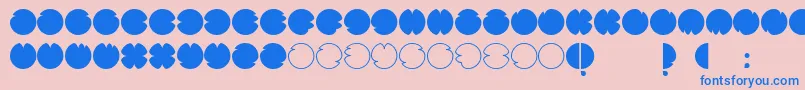 Шрифт CodesRegular – синие шрифты на розовом фоне