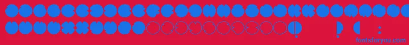 CodesRegular Font – Blue Fonts on Red Background