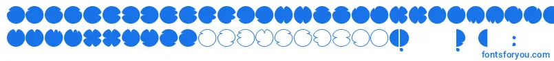 CodesRegular-Schriftart – Blaue Schriften auf weißem Hintergrund