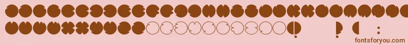 CodesRegular Font – Brown Fonts on Pink Background