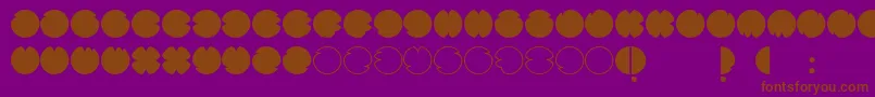 CodesRegular Font – Brown Fonts on Purple Background