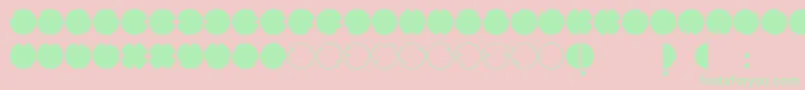 CodesRegular Font – Green Fonts on Pink Background