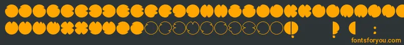 CodesRegular Font – Orange Fonts on Black Background