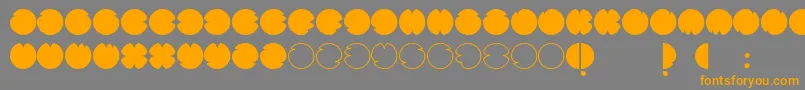 CodesRegular Font – Orange Fonts on Gray Background