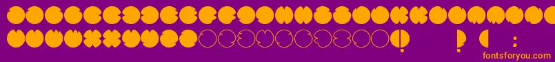CodesRegular Font – Orange Fonts on Purple Background