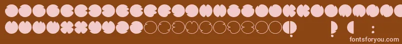CodesRegular Font – Pink Fonts on Brown Background