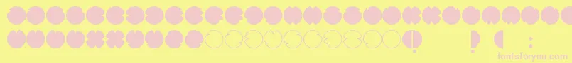 CodesRegular Font – Pink Fonts on Yellow Background