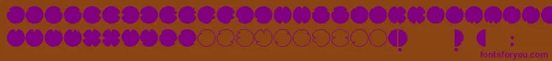 CodesRegular Font – Purple Fonts on Brown Background