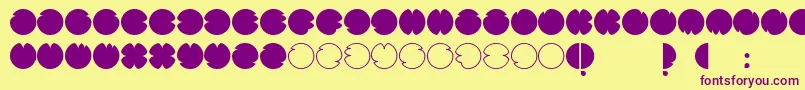 CodesRegular Font – Purple Fonts on Yellow Background