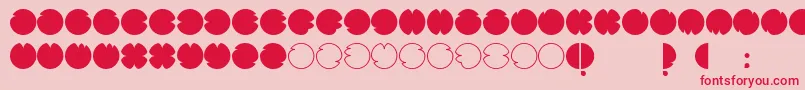 Шрифт CodesRegular – красные шрифты на розовом фоне