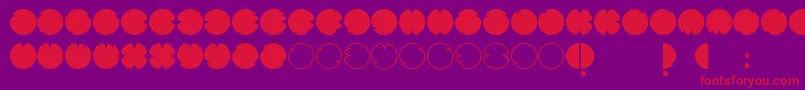 CodesRegular Font – Red Fonts on Purple Background